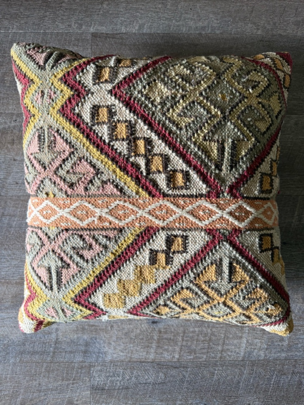 Pottery Barn Kilim pillow cover only wool cotton